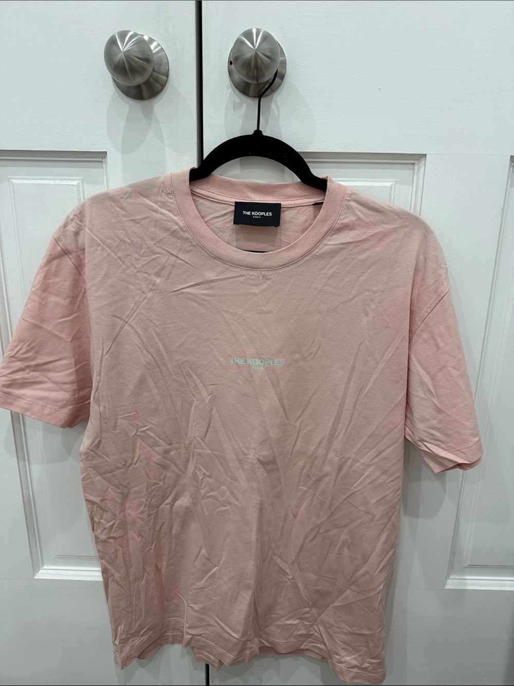 The Kooples Pale Pink Logo Crew Tee